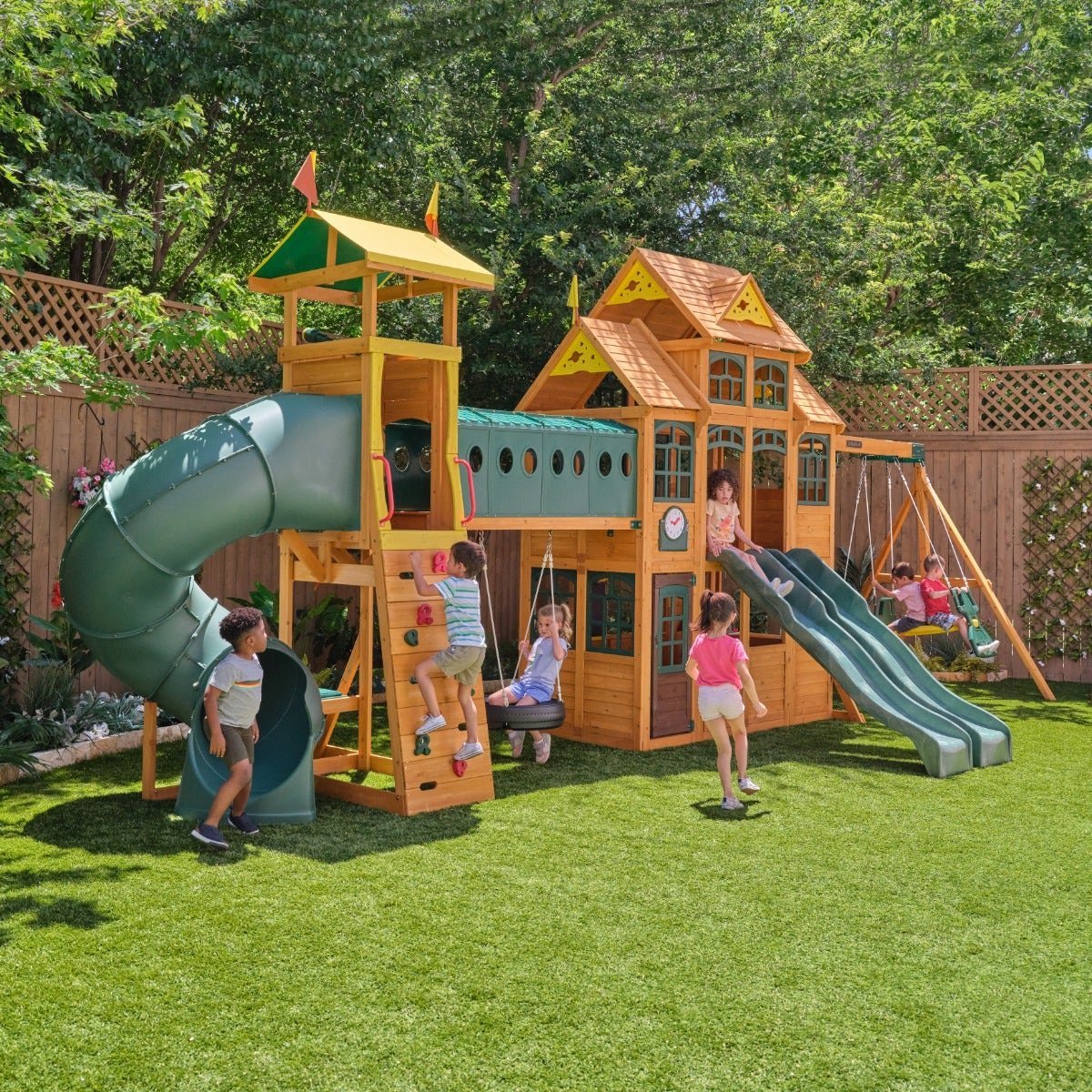 Bear Cave Lodge Swing Set – Installation Available - Prioka