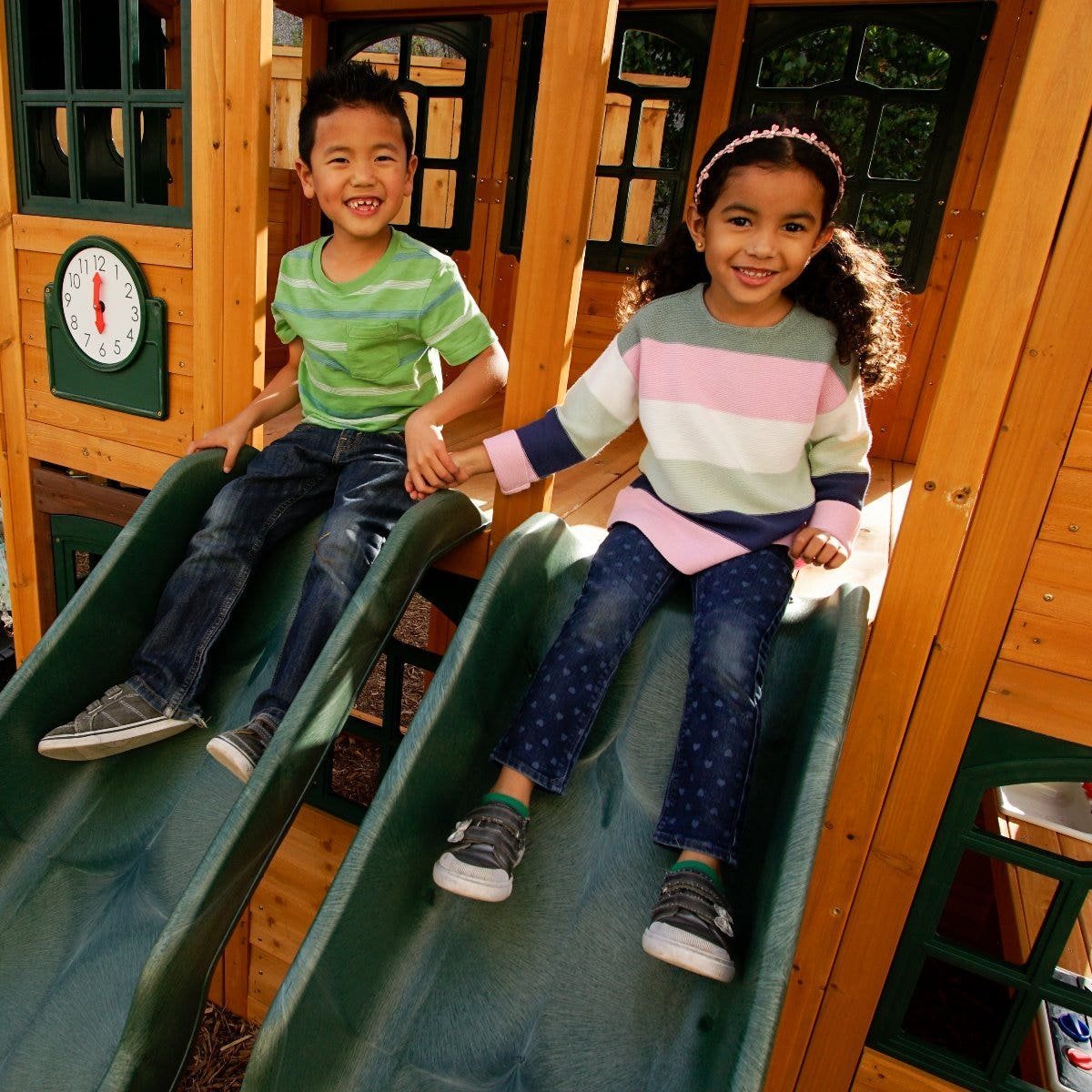 Bear Cave Lodge Swing Set – Installation Available - Prioka