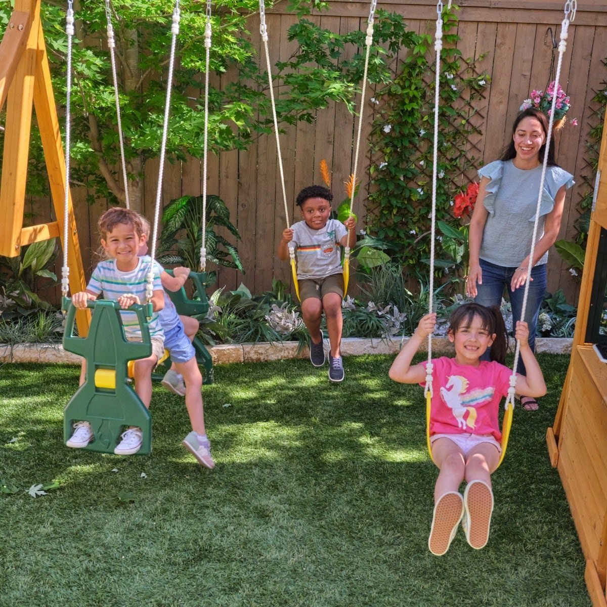 Bear Cave Lodge Swing Set – Installation Available - Prioka