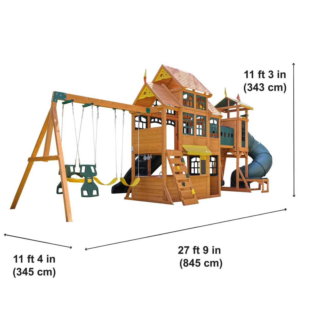Bear Cave Lodge Swing Set – Installation Available - Prioka