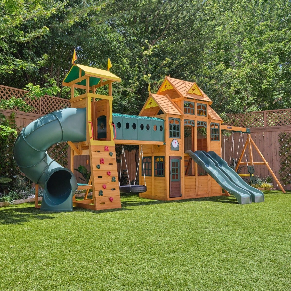 Bear Cave Lodge Swing Set – Installation Available - Prioka