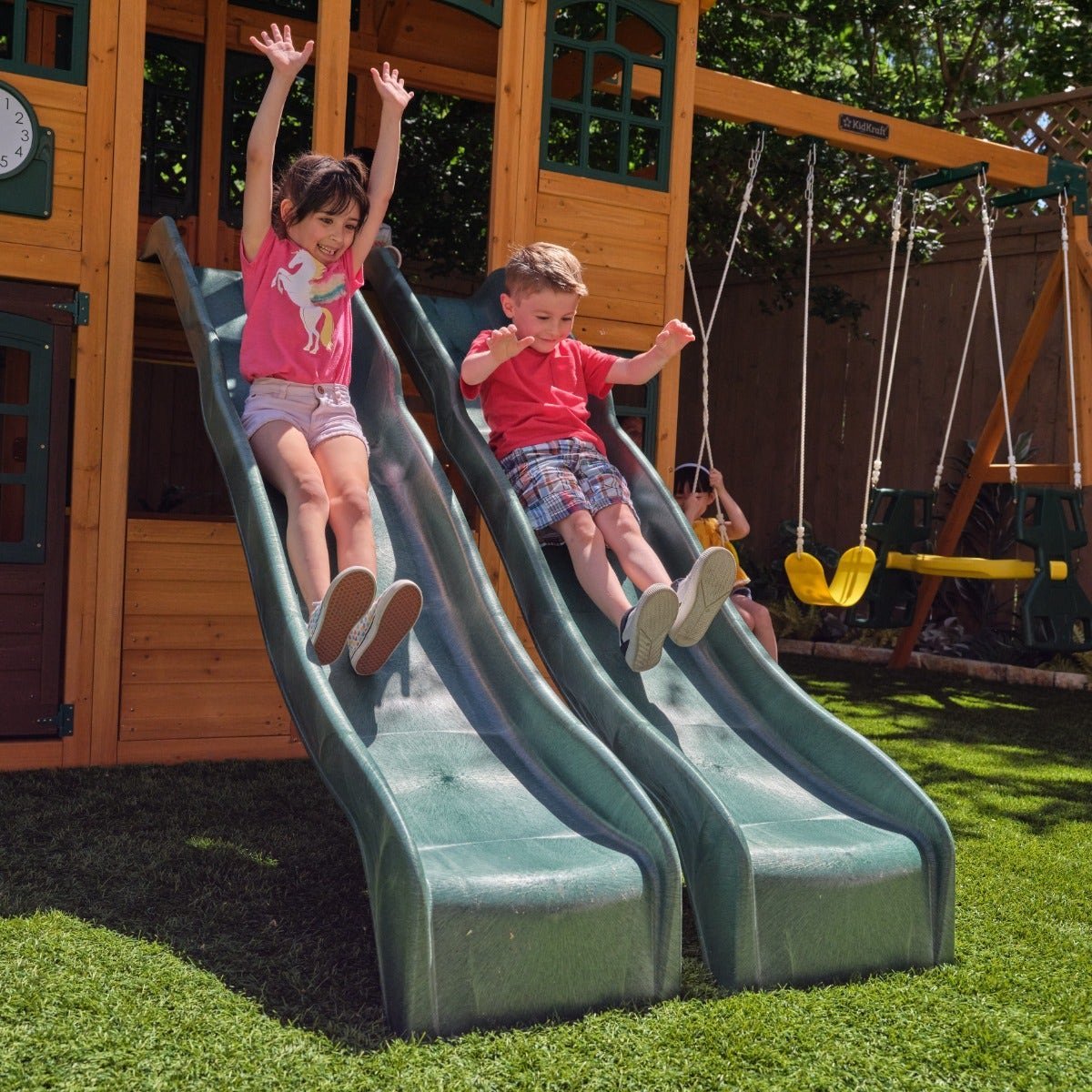 Bear Cave Lodge Swing Set – Installation Available - Prioka