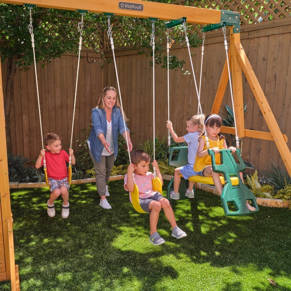 Bear Cave Lodge Swing Set – Installation Available - Prioka