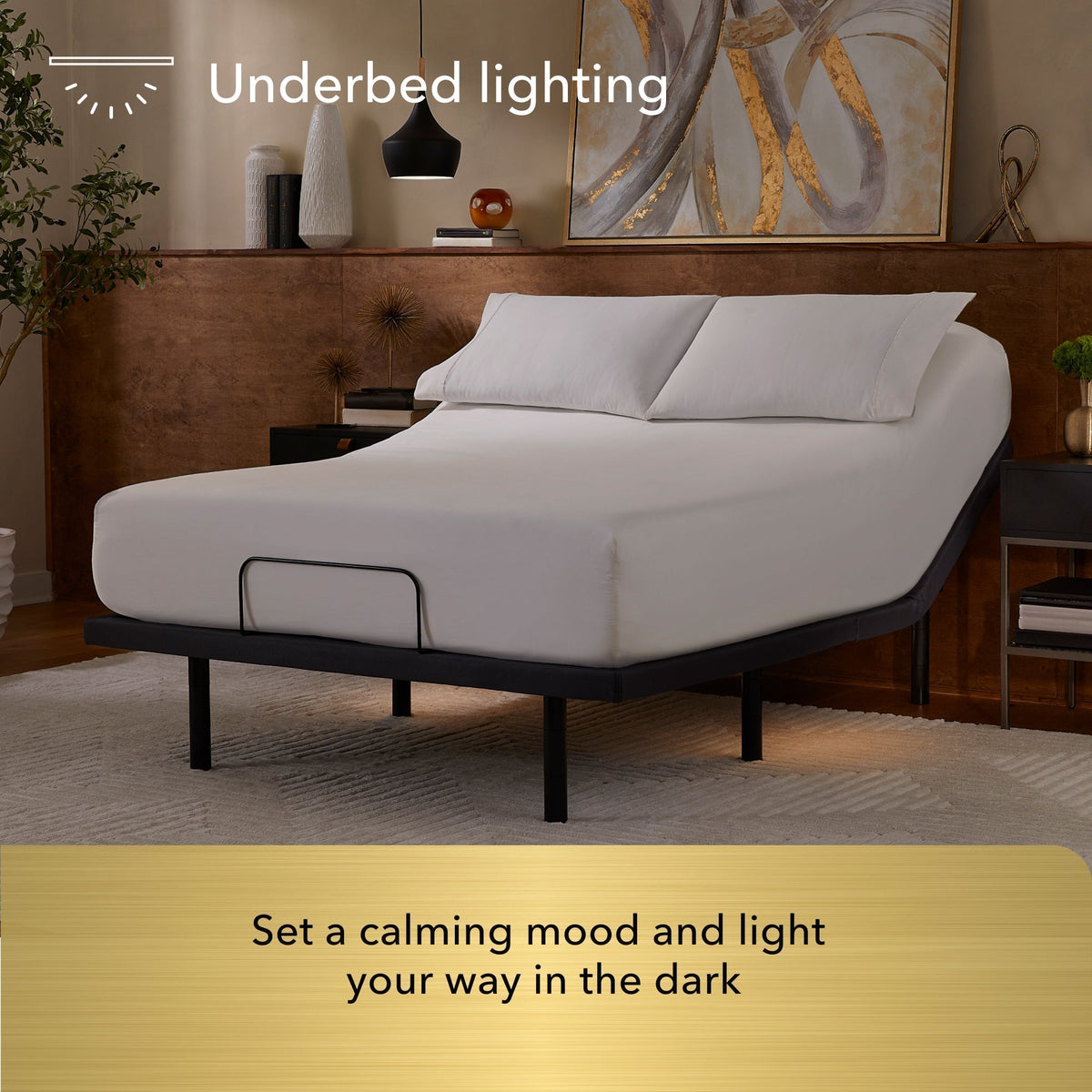 Beautyrest baselogic™ Gold Head and Foot Adjustable Base with Massage - Prioka