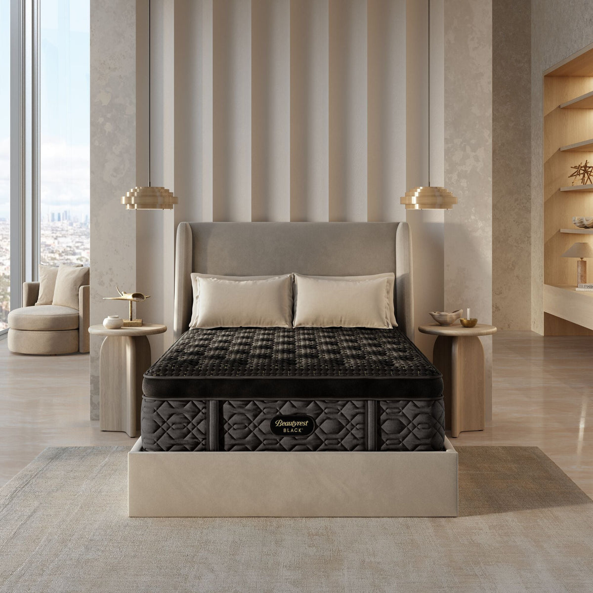 Beautyrest Black® Series Four 17.25" Plush Pillow Top Mattress - Prioka