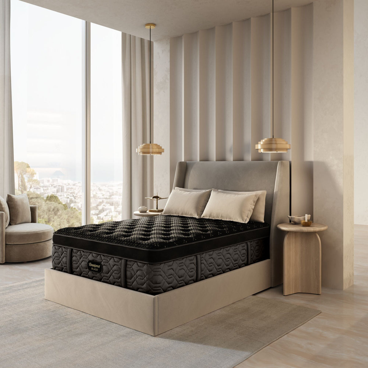 Beautyrest Black® Series Four 17.25" Plush Pillow Top Mattress - Prioka