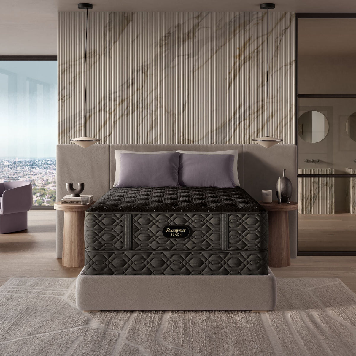 Beautyrest Black® Series Three 16.5" Firm Pillow Top Mattress - Prioka