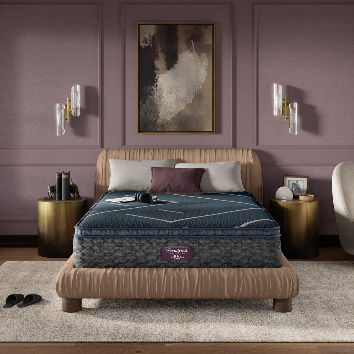 Beautyrest World Class Hybrid Level Four Medium Apex Top 14" Mattress - Prioka