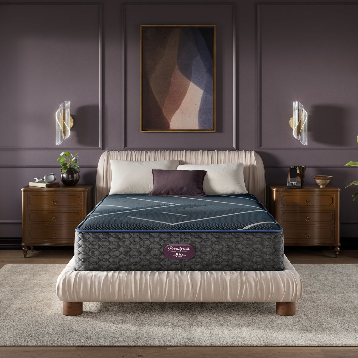 Beautyrest World Class Hybrid Level Four Plush 13.5" Mattress - Prioka