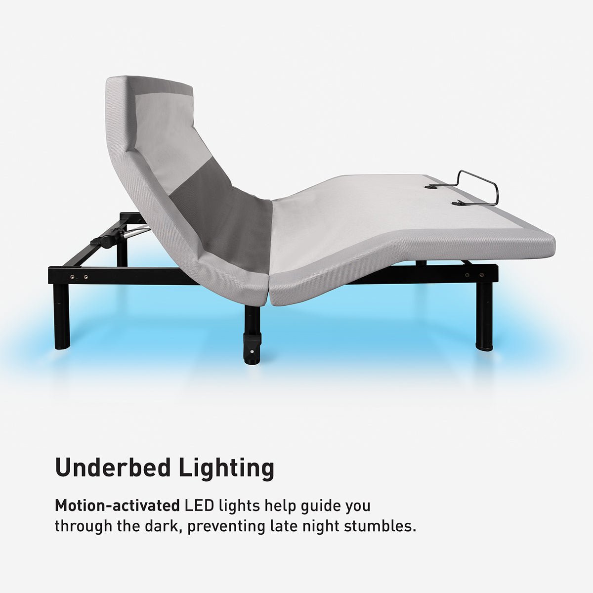 Bedgear Flex LSX Adjustable Base - 4-Motor Articulation with Bluetooth Audio & Massage - Prioka