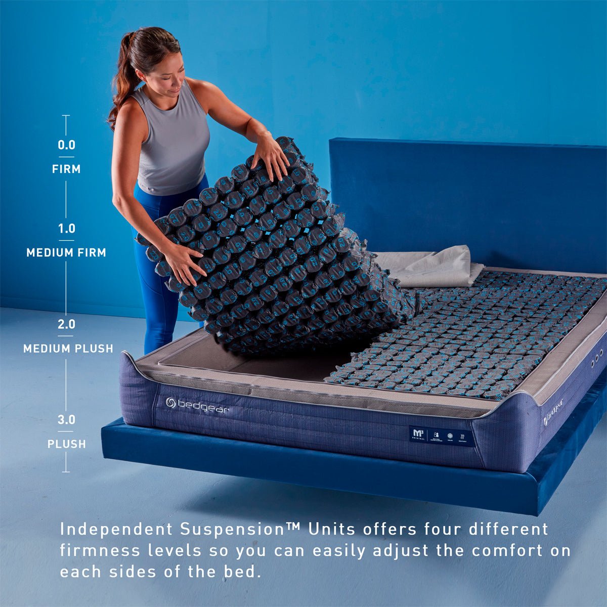 Bedgear M3 Performance Mattress - Customizable Modular Design - Prioka
