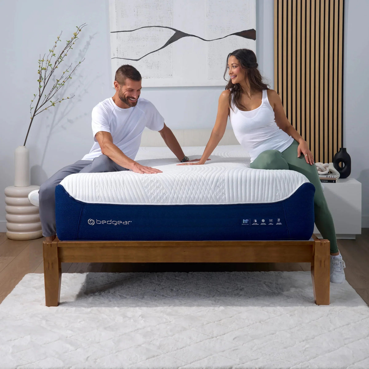 Bedgear M5 Performance Modular Hybrid Mattress - Dual-Sided Custom Comfort - Prioka