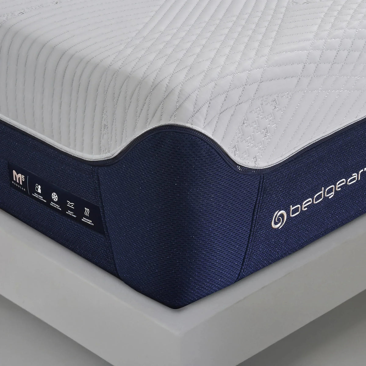 Bedgear M5 Performance Modular Hybrid Mattress - Dual-Sided Custom Comfort - Prioka