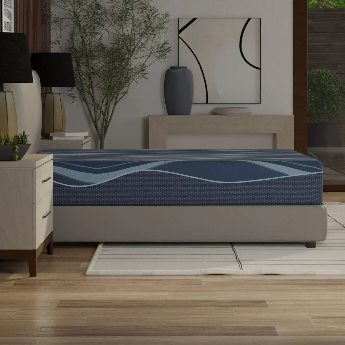Bedplanet 12” ActiveAlign Copper Gel Mattress – Zoned Support & Sports Recovery - Prioka