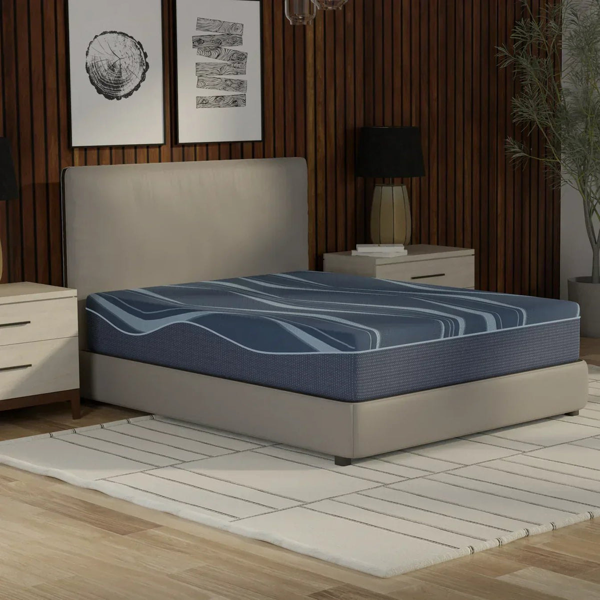Bedplanet 12” ActiveAlign Copper Gel Mattress – Zoned Support & Sports Recovery - Prioka