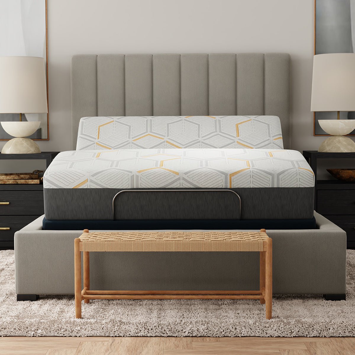 Bedplanet 12" Copper Gel Infused Medium Firm Memory Foam Mattress - Prioka