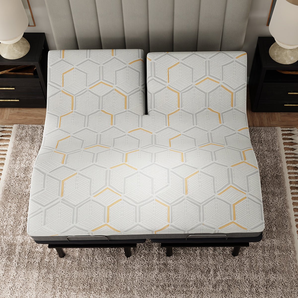 Bedplanet 12" Copper Gel Infused Medium Firm Memory Foam Mattress - Prioka