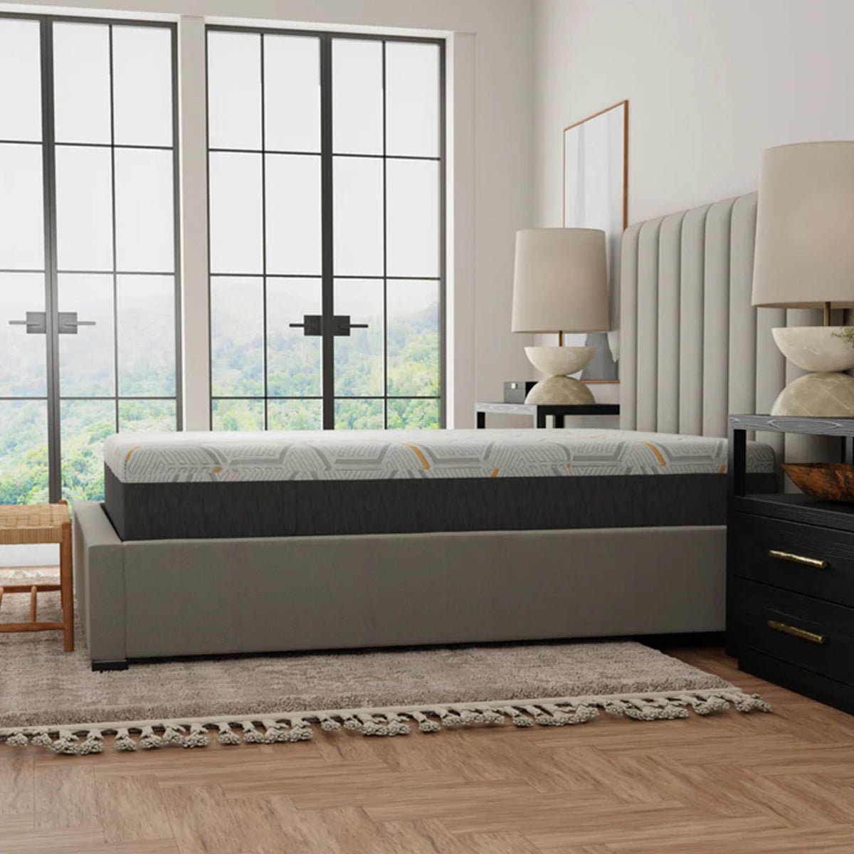 Bedplanet 12" Copper Gel Infused Medium Firm Memory Foam Mattress - Prioka