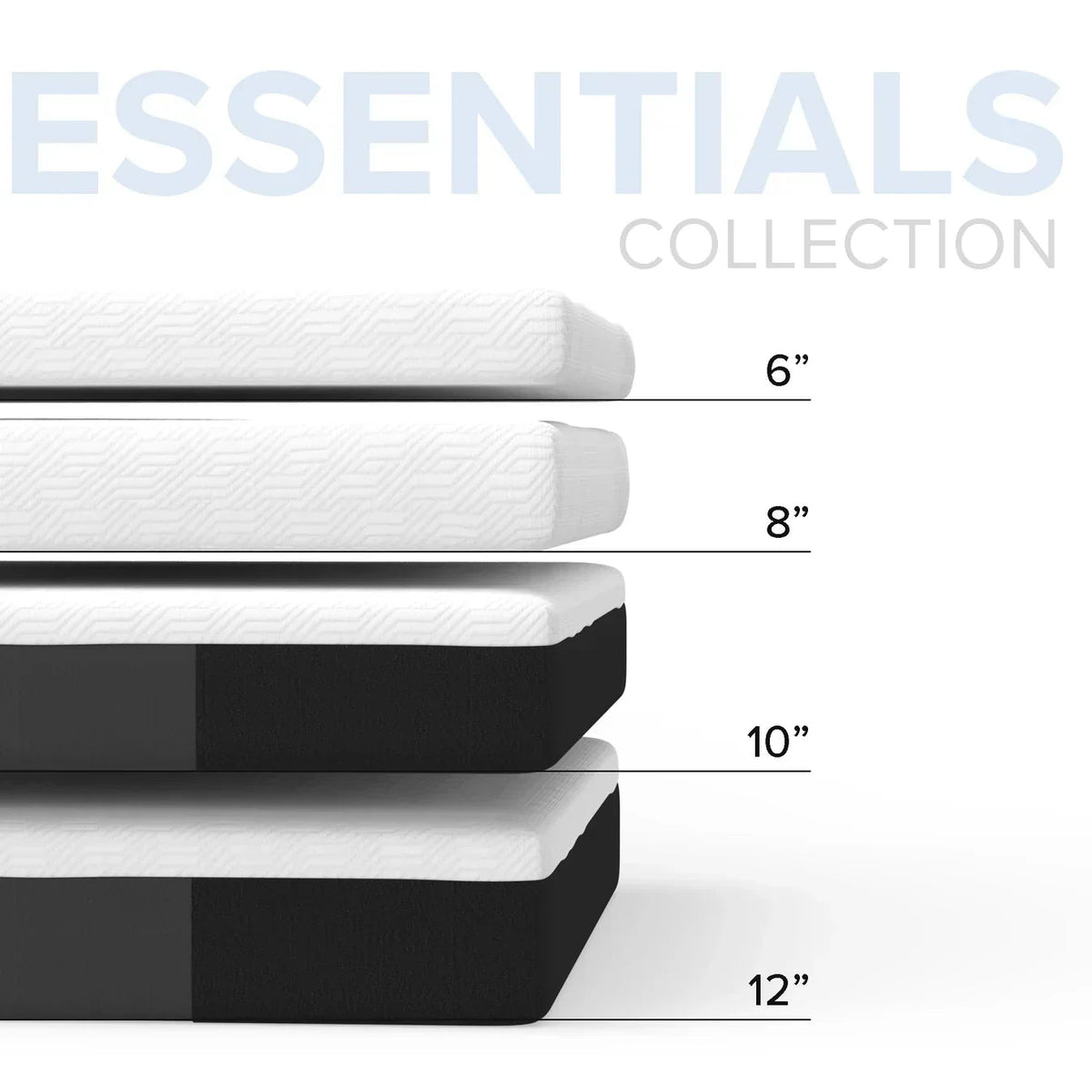 Bedplanet 12” Essentials Gel Memory Foam Mattress – Soft & Cooling (RV Ready) - Prioka