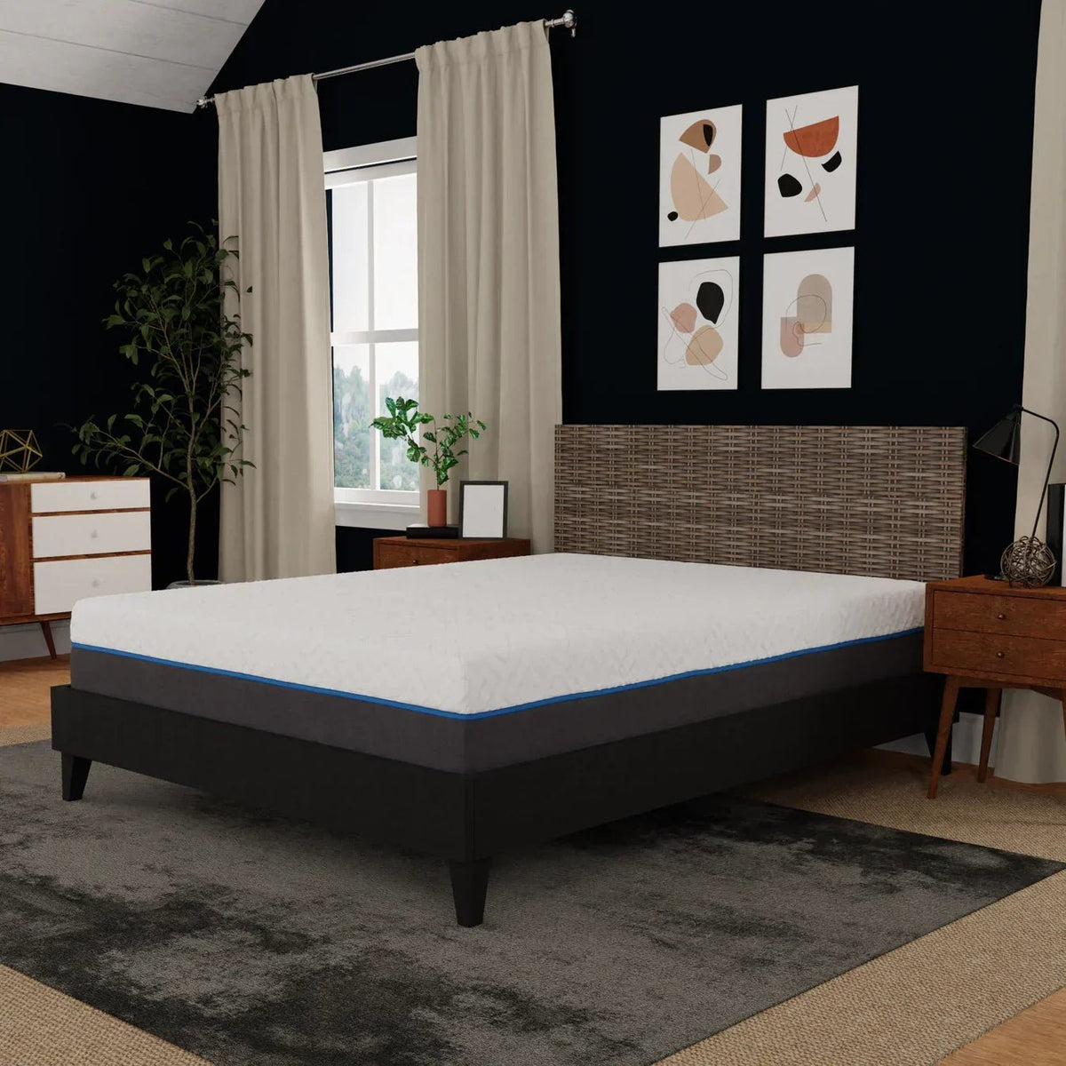 Bedplanet 12" Gel Plush Memory Foam Mattress – 7-Layer Cooling & Edge Support - Prioka