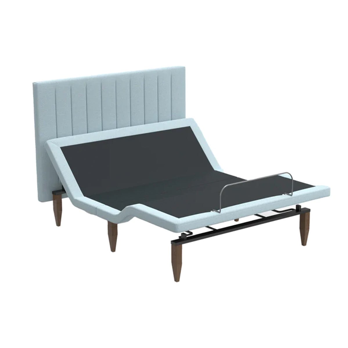 Bedplanet Alex Adjustable Base with Headboard - Zero-Clearance & Wireless Remote - Prioka