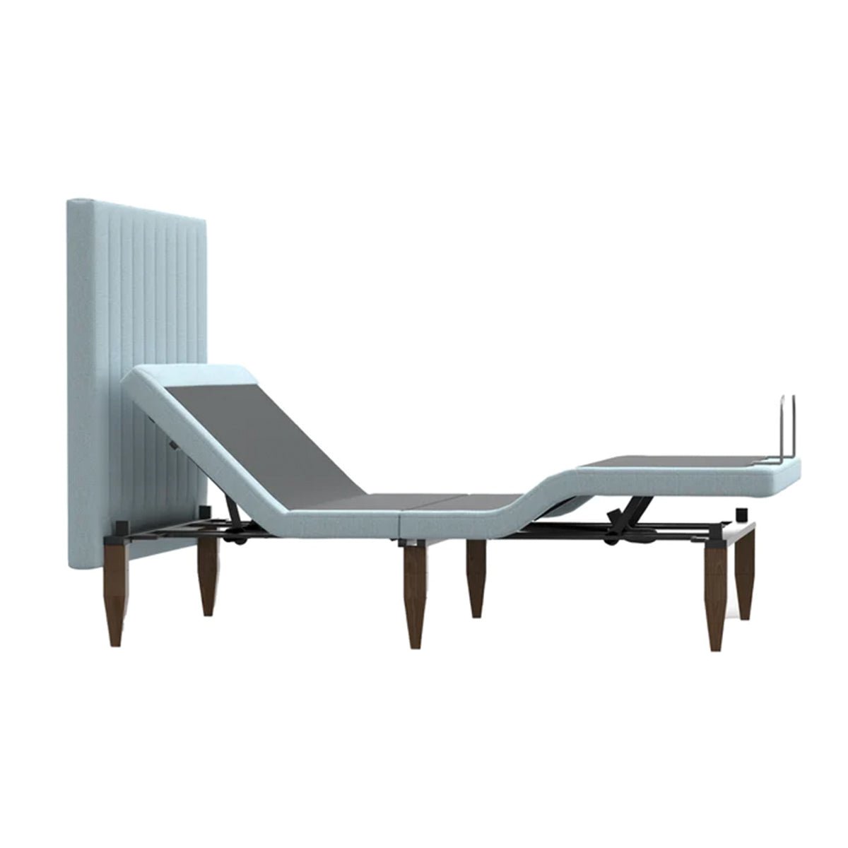 Bedplanet Alex Adjustable Base with Headboard - Zero-Clearance & Wireless Remote - Prioka