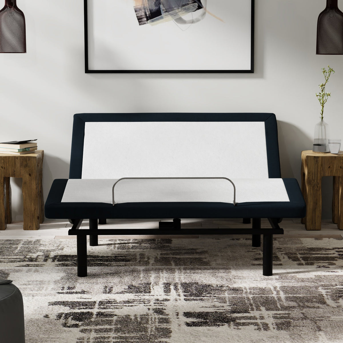 Bedplanet Model P Adjustable Bed with Dual Massage and USB Ports - Prioka