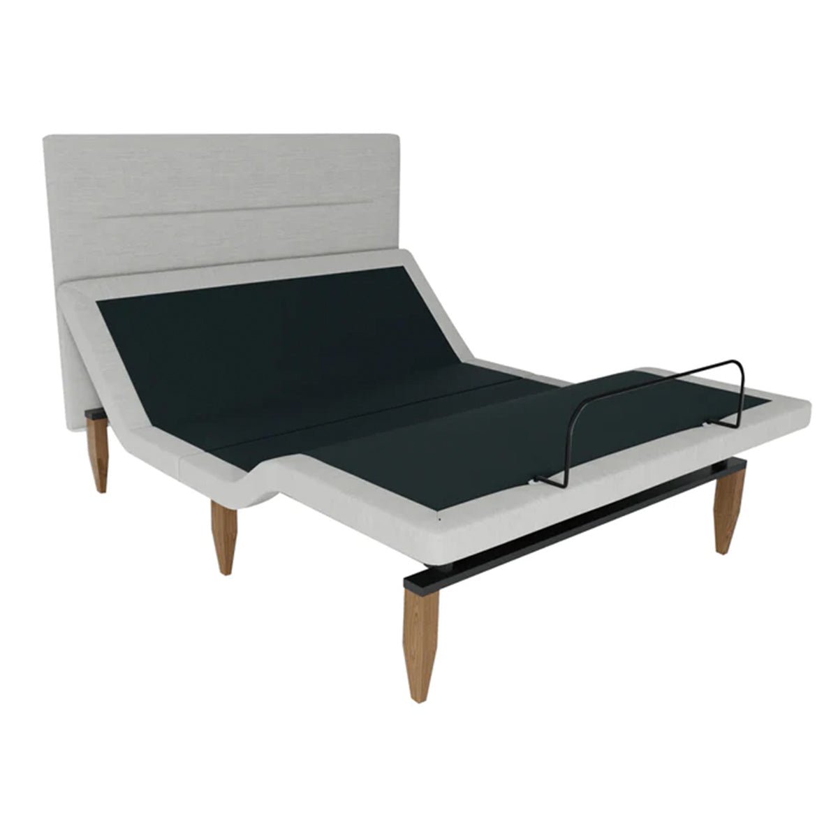 Bedplanet Taylor Adjustable Base with Headboard - Zero-Clearance & Wireless Remote - Prioka