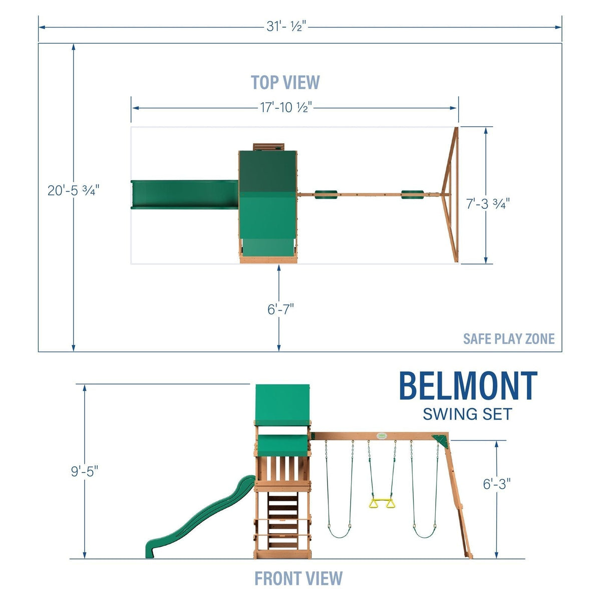Belmont Swing Set - Prioka