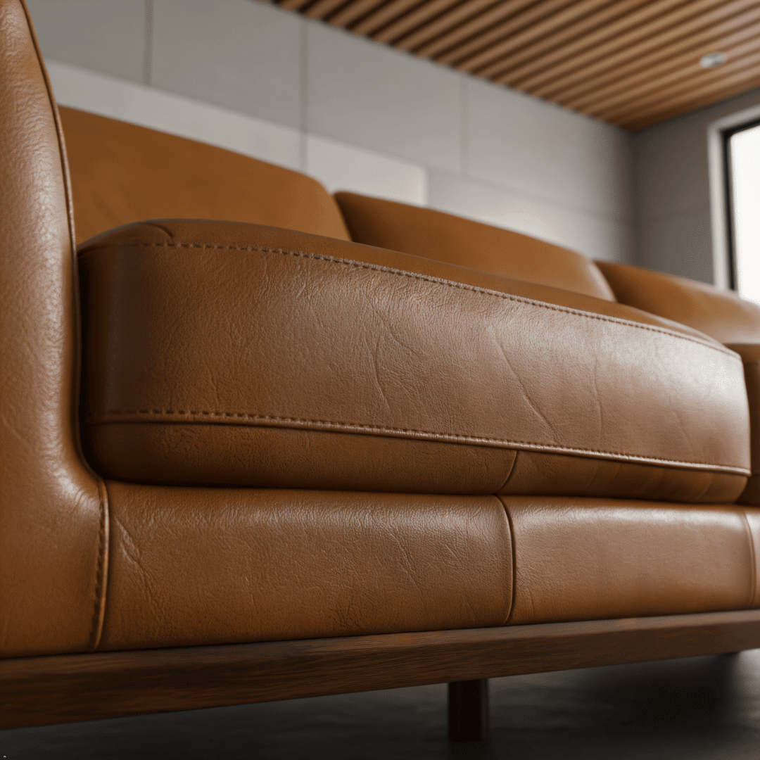 Benson Top-Grain Leather Sectional with Chaise - Prioka