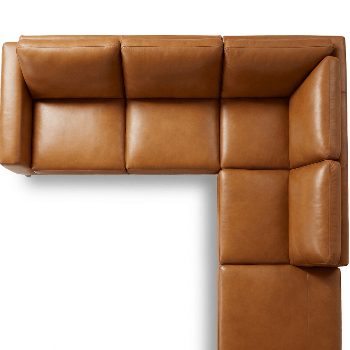 Benson Top-Grain Leather Sectional with Chaise - Prioka