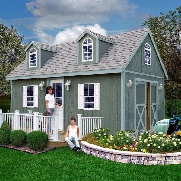 Best barns 12-ft x 20-ft Arlington with Floor Gable Engineered Storage Shed Installation Included - Prioka