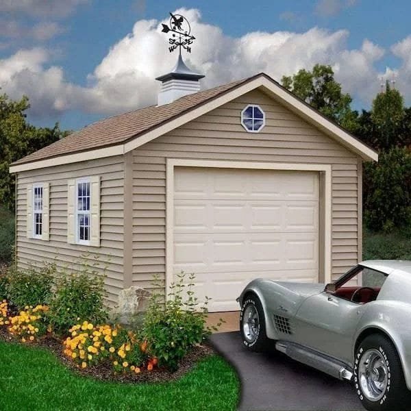 Best barns Greenbriar 12’x24′ Wood Garage Barn Kit-Installation included - Prioka