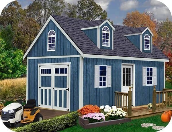 Best barns Hampton 12×16 Wood Storage Shed Kit Installation Included - Prioka