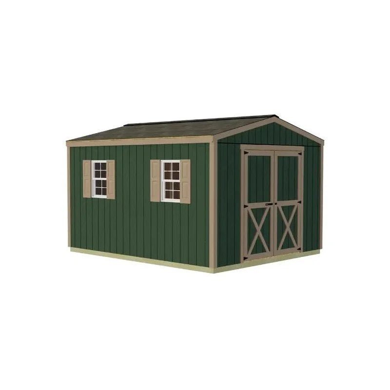 Best Barns Handmade Haven 10×12 Wood Shed Kit – Gable Roof, Eave Doosr (HHAVDE12) - Prioka