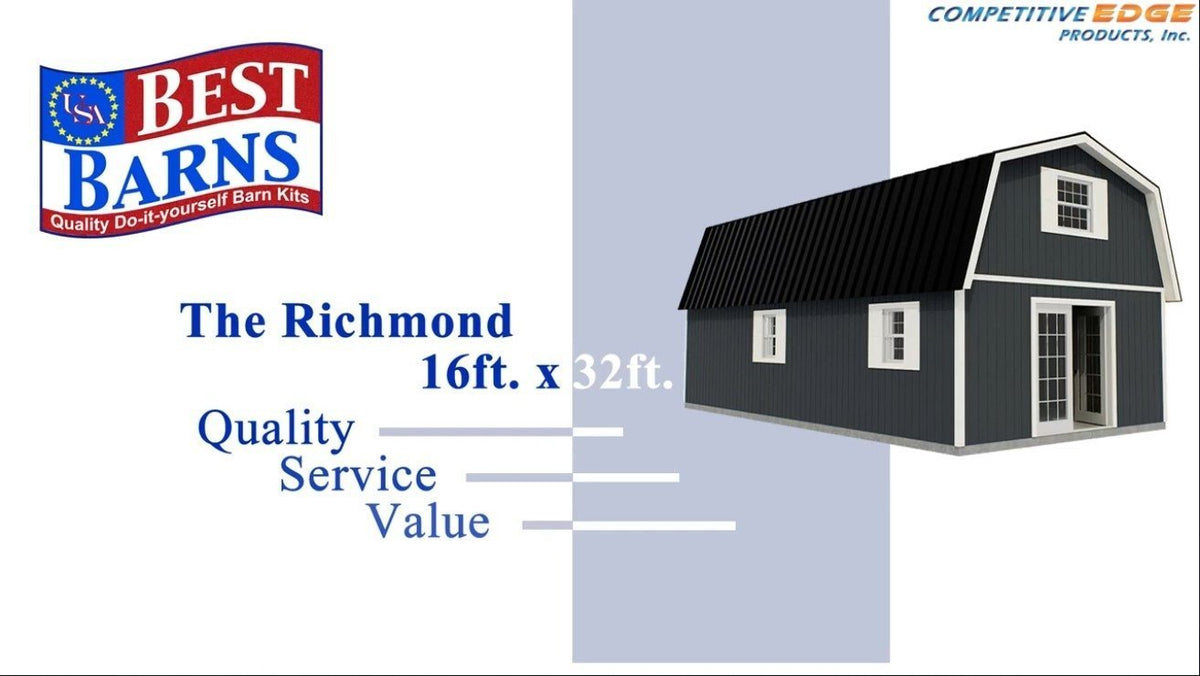 Best Barns Richmond 16 ft. x 32 ft. Wood Storage Building richmond1632 – UK Fast Gas - Prioka