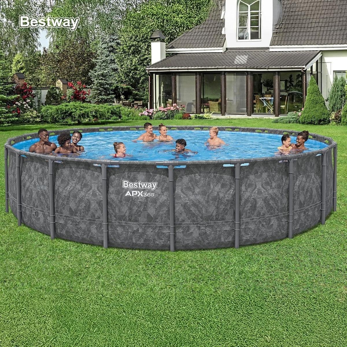 Bestway APX 365 16ft x 48 inches Round Above Ground Pool Set - Prioka