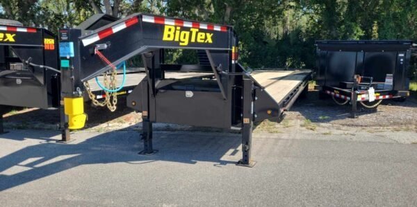 Big Tex 25GN Heavy-Duty Gooseneck Trailer – Tandem Dual Axle, Black Steel Deck - Prioka