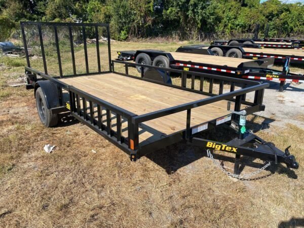 Big Tex 35SA-14BKRSX Single Axle ATV Trailer 83″x14′ Black - Prioka