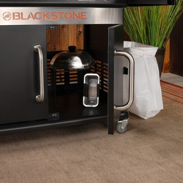 Blackstone 36-in Culinary Cabinet Griddle with Side Table: Versatile Outdoor Cooking in Stainless Steel - Prioka