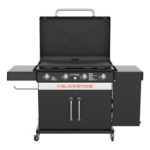 Blackstone 36-in Culinary Cabinet Griddle with Side Table: Versatile Outdoor Cooking in Stainless Steel - Prioka