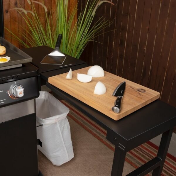 Blackstone 36-in Culinary Cabinet Griddle with Side Table: Versatile Outdoor Cooking in Stainless Steel - Prioka