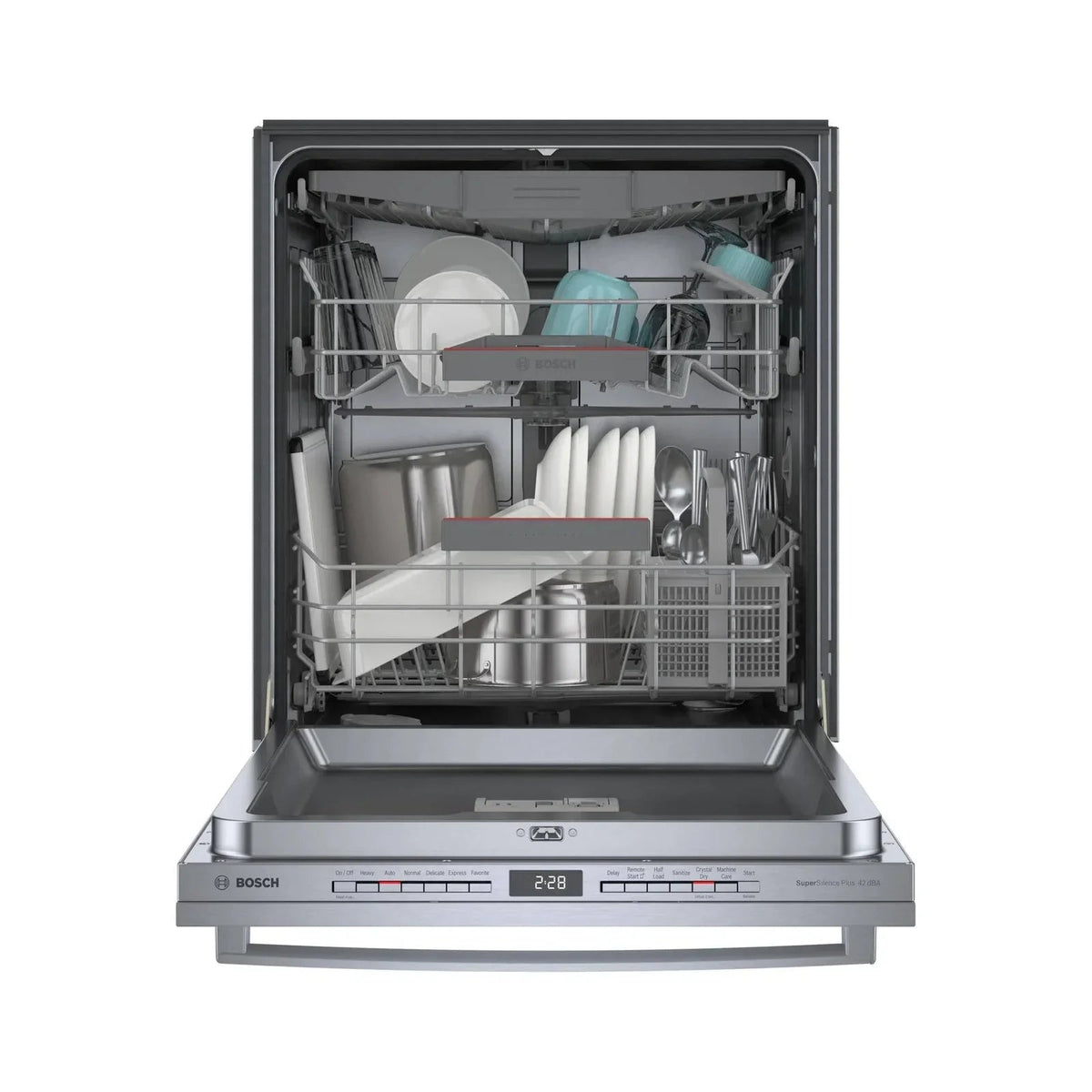 Bosch 800 Series 24 in. Top Control Smart Dishwashers with 42 dBa Sound Level, 3rd-Rack, CrystalDry &amp; Pockets – Stainless Steel - Prioka