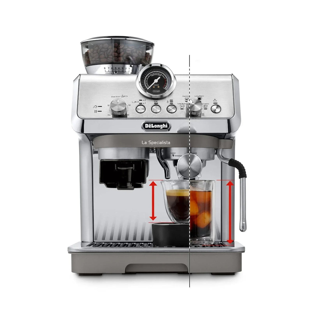 Breville Barista Express Espresso Machines BES870XL, Brushed Stainless Steel - Prioka