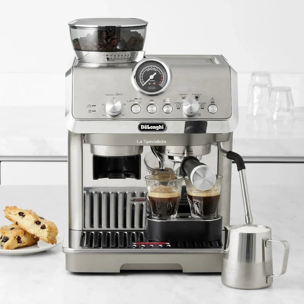 Breville Barista Express Espresso Machines BES870XL, Brushed Stainless Steel - Prioka