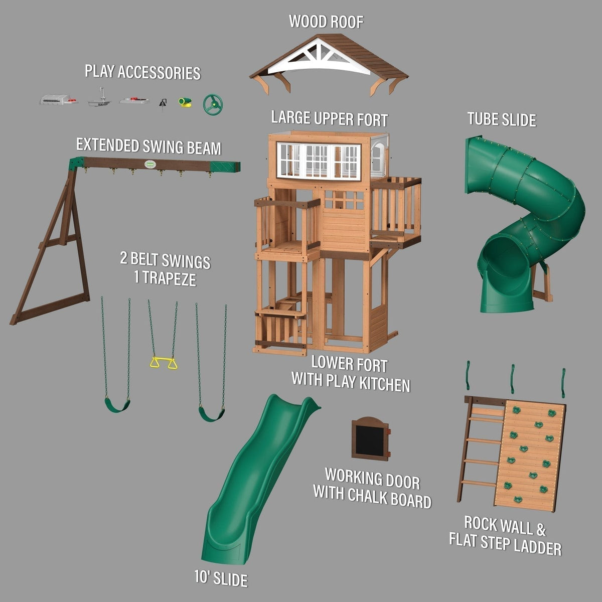 Bristol Point Swing Set - Prioka