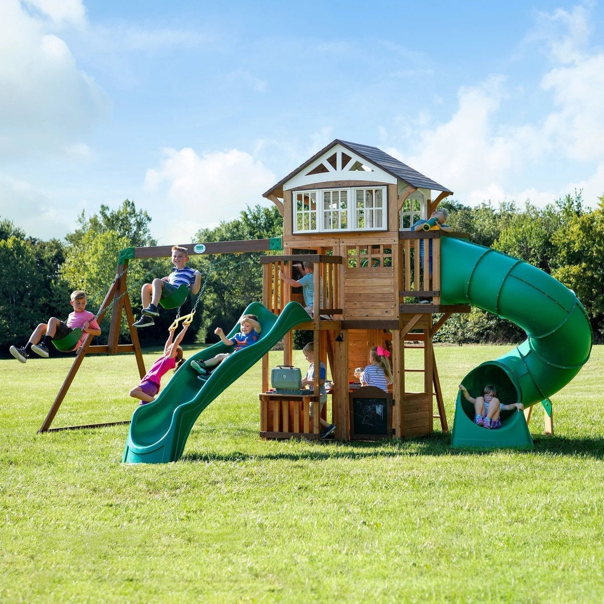 Bristol Point Swing Set – Shipping & Assembly Included - Prioka