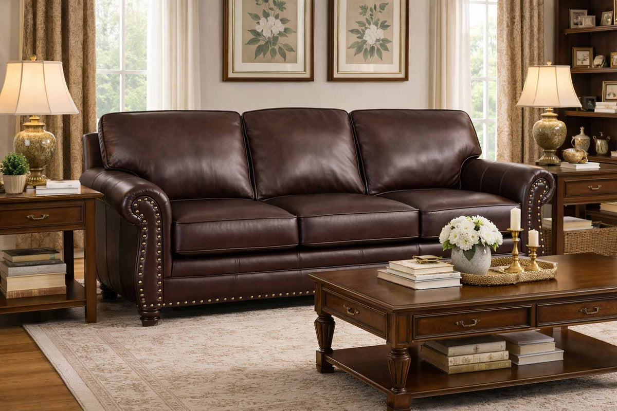 Brynn Leather Sofa - Prioka