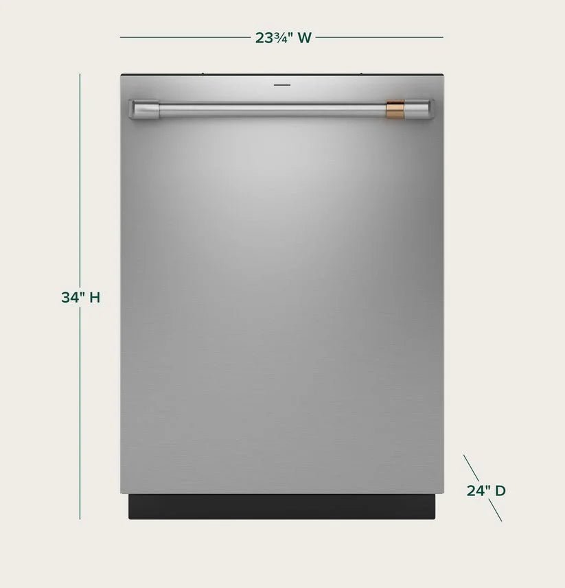 Cafe CDT828P2VS1 CAF(EBACK)™ CustomFit ENERGY STAR Stainless Interior Dishwasherss with Ultra Wash &amp; Dry, 42 dBA - Prioka