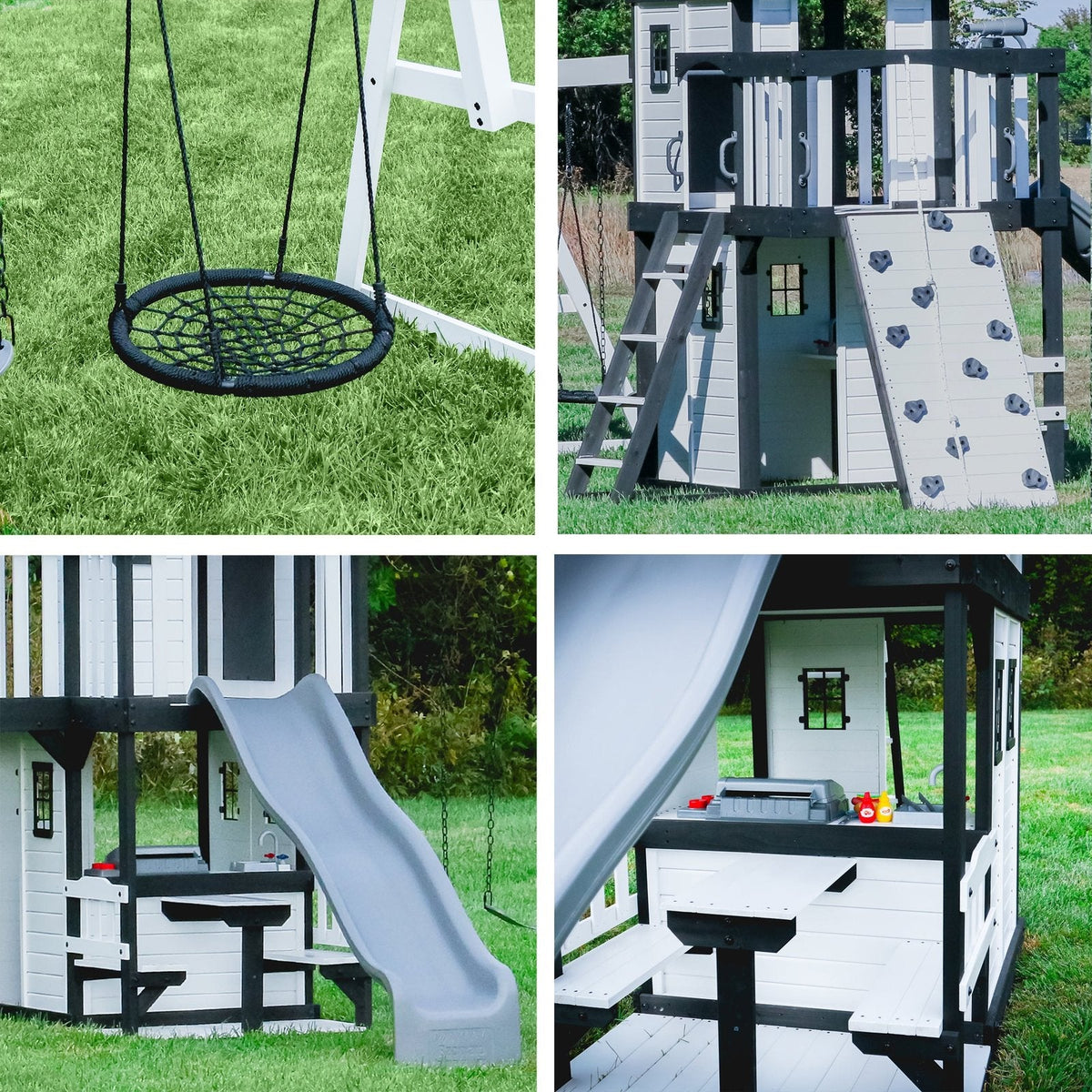 Canyon Creek Swing Set – White - Prioka